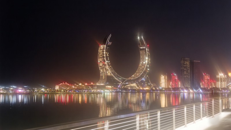 Vue sur la marina de Lusail