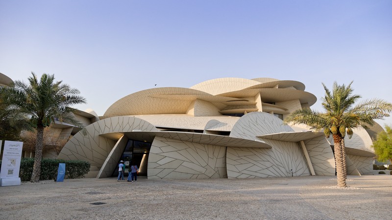 Musée National du Qatar, en forme de rose des sables