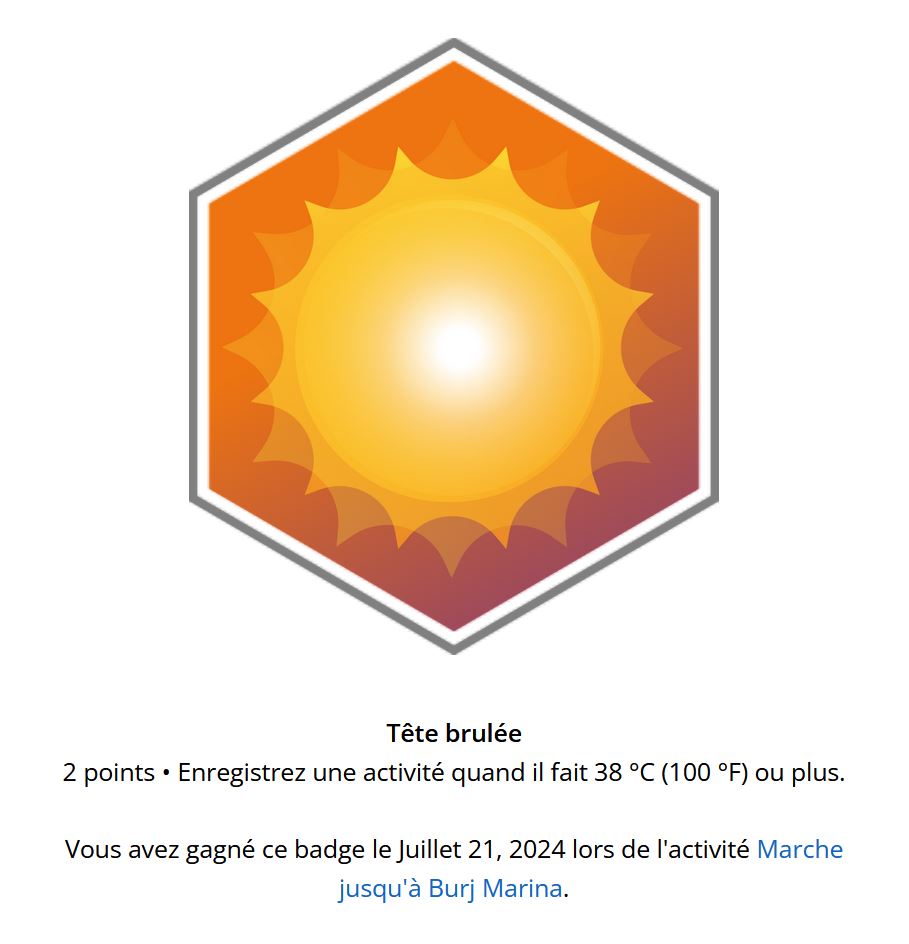 Badge Garmin tête brûlée